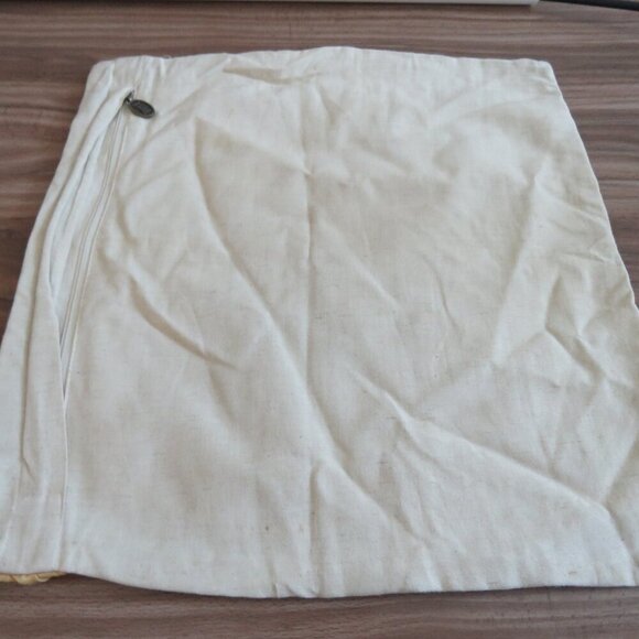 PIER 1 IMPORTS Cotton Silk Applique Patchwork Circle Decor Throw Pillow Sham - Picture 10 of 14